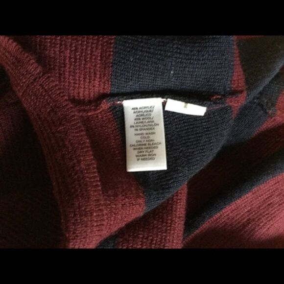 Ann Taylor Loft Sleeveless Navy & Maroon Dress size M - Picture 3 of 6